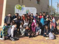Grupo 1B del IES Parque Lineal de Albacete en el Jardín Botánico de Castilla-La Mancha (10/04/2015)